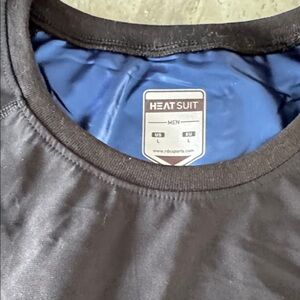 RDX Men’s Black Short Sleeve Heat Suit Tee with Blue Liner